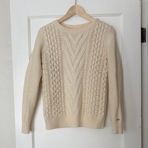 Tommy Hilfiger Beige Cable Knit Sweater